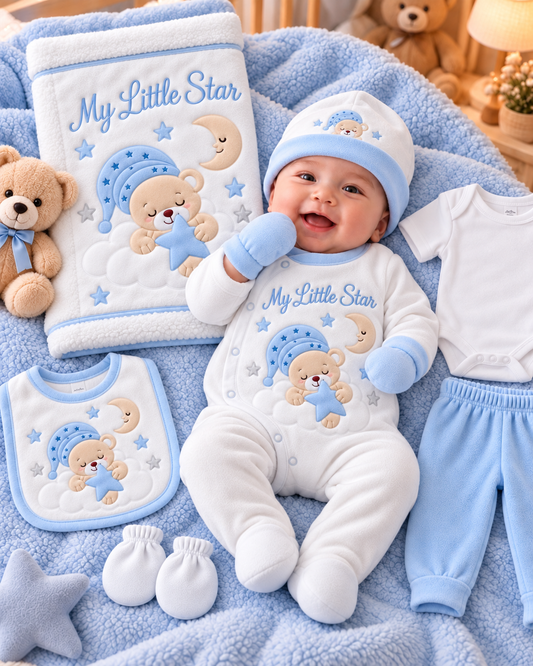 Baby 10-Piece Velvet Hospital Set