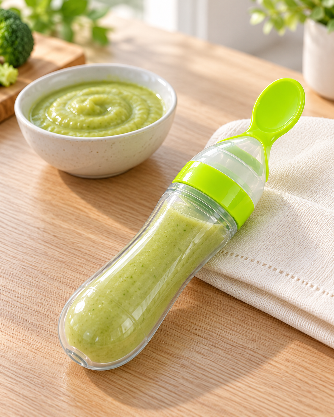 Baby Food Squeeze Feeder Spoon