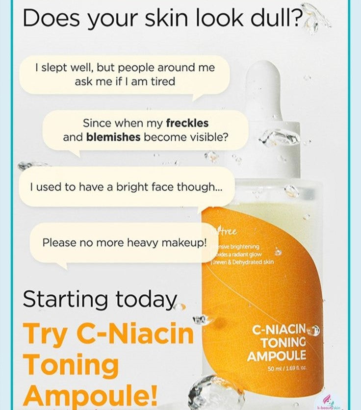 ISNTREE C-Niacin Toning Ampoule – Brighten & Revitalize Your Skin