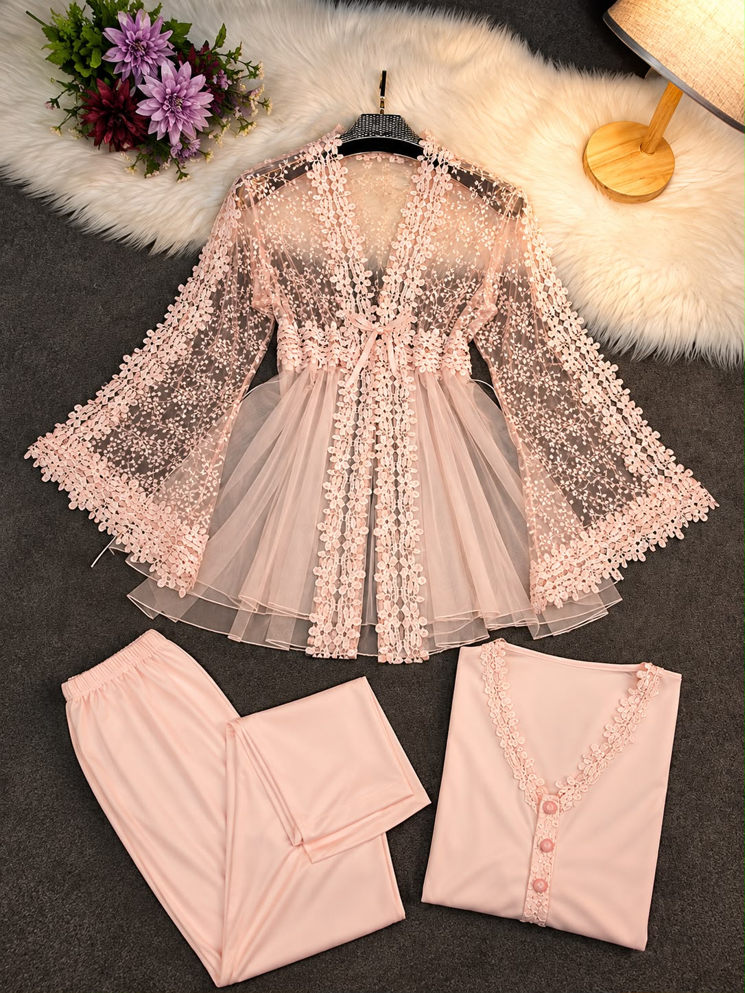 Cotton 3-Piece Pajama Set - supplier photo 2