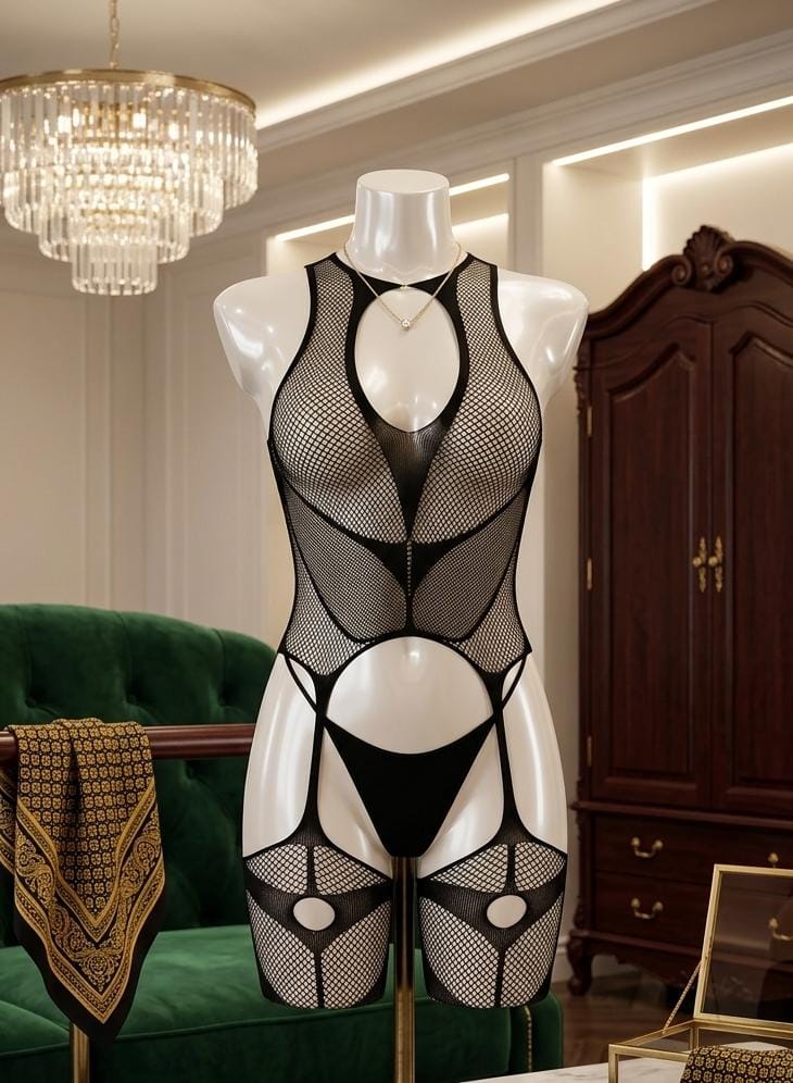 Women's Mesh Overall Jumpsuit - photo 2