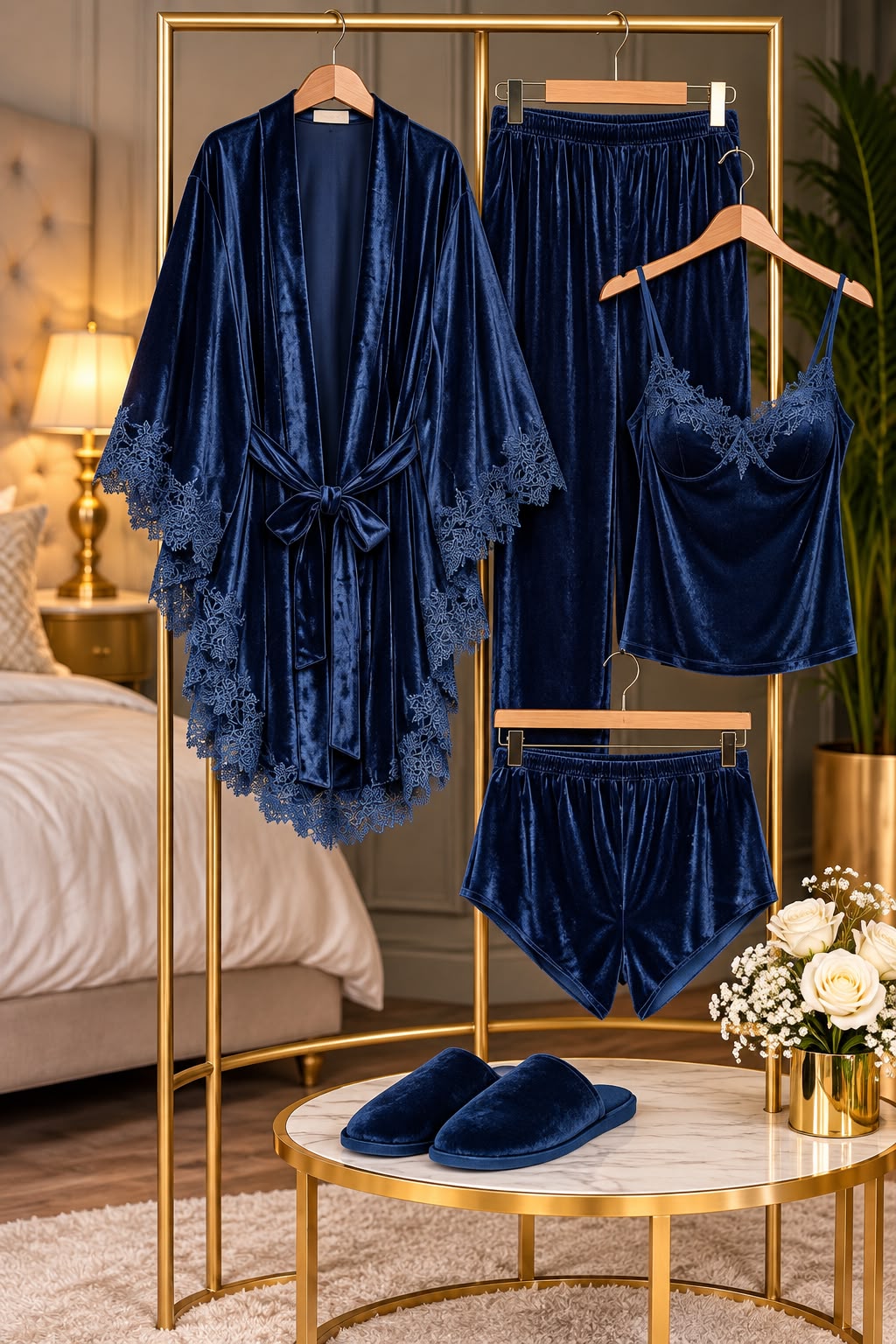 Crystal Velvet Loungewear Set - photo 3