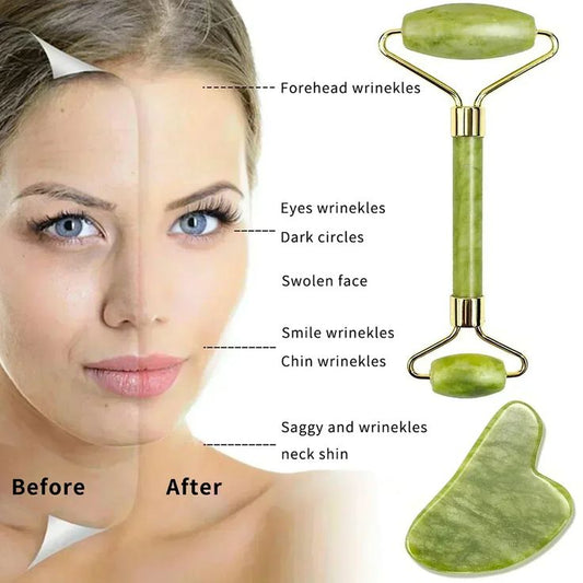 Jade Roller & Gua Sha Set