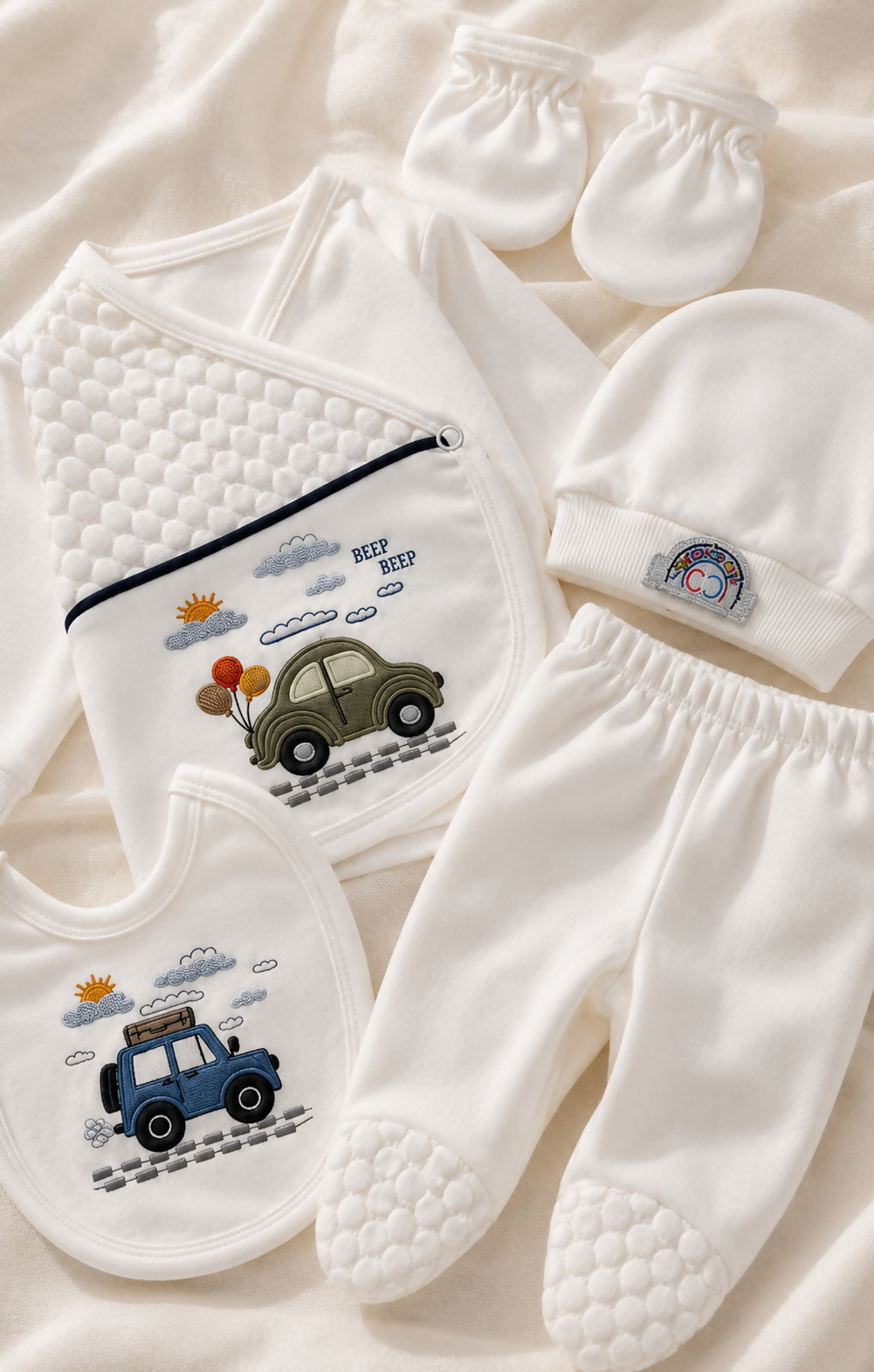 Turkish 5-Piece Newborn Pajama Set