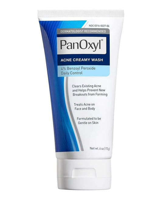 PanOxyl Acne Creamy Wash – 4% Benzoyl Peroxide (Daily Control) (120 g)