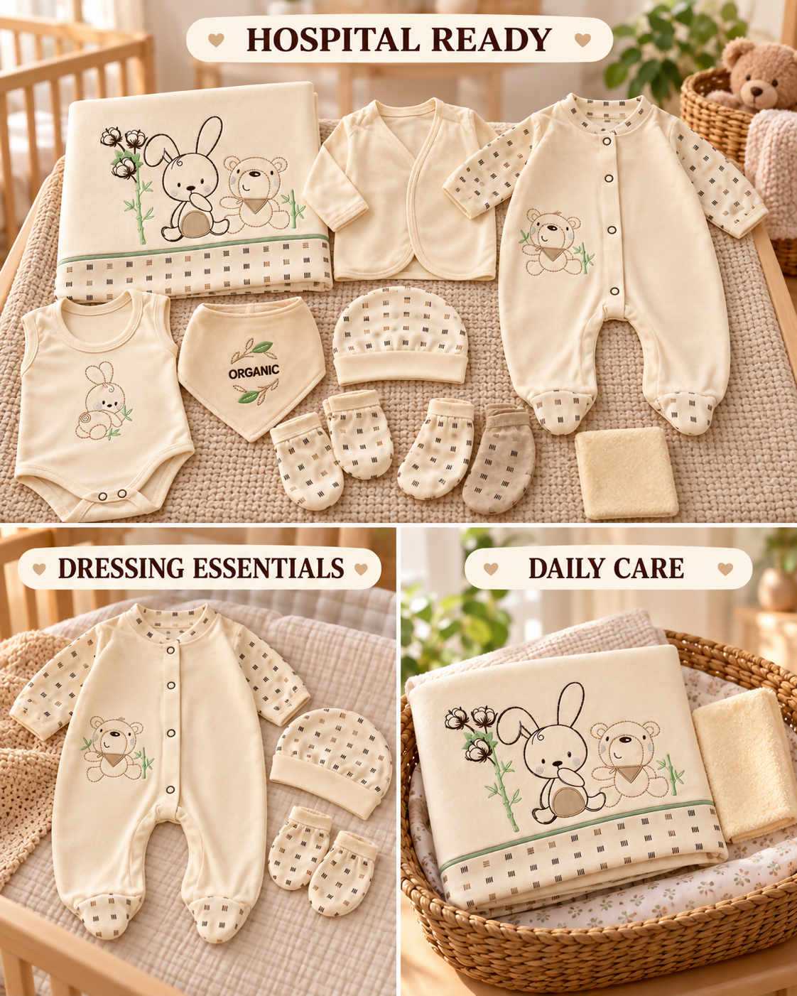 Newborn Hospital Set – 10 Pieces