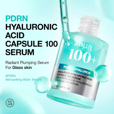 Anua 100+ PDRN Hyaluronic Acid Serum – Repair. Hydrate. Glow.