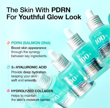 Anua 100+ PDRN Hyaluronic Acid Serum – Repair. Hydrate. Glow.