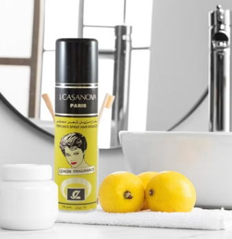 J. Casanova Perfumed Spray Hair Remover – 150 g (Rose/Lemon Scent)