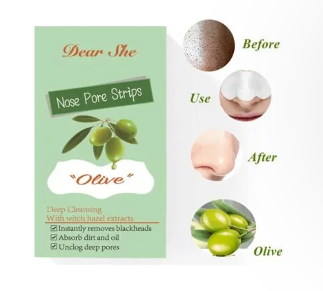 Dear She Olive Nose Pore Strips – 10 Strips