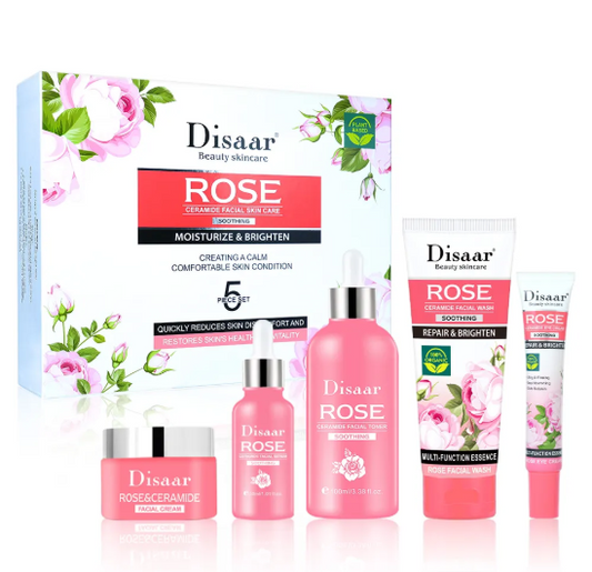 Disaar Rose Skincare Set 🌹 (5-Piece Kit)