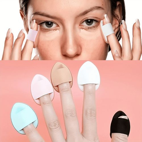 Mini Finger Powder Puff Applicator Set (Pack of 4) – Flawless Touch at Your Fingertips
