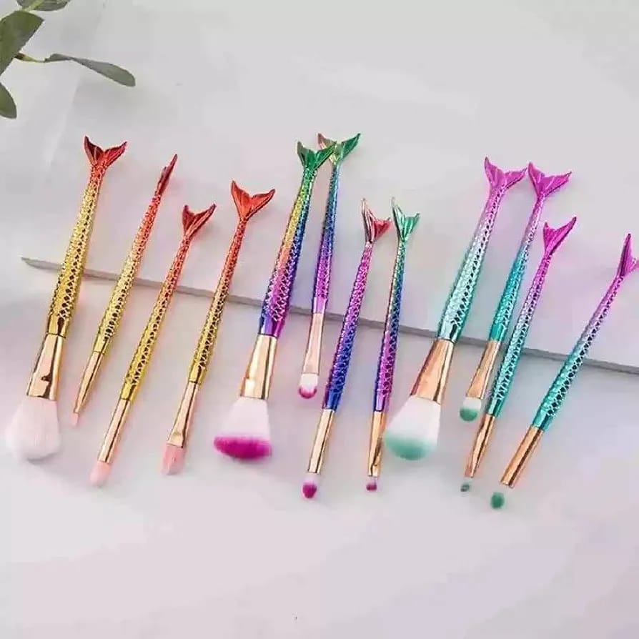Mermaid Makeup Brush 4 Pieces Set