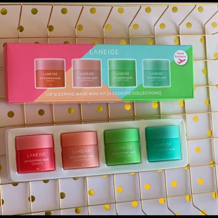 LANEIGE Lip Sleeping Mask Mini Kit – 4 Scents (Travel Exclusive)