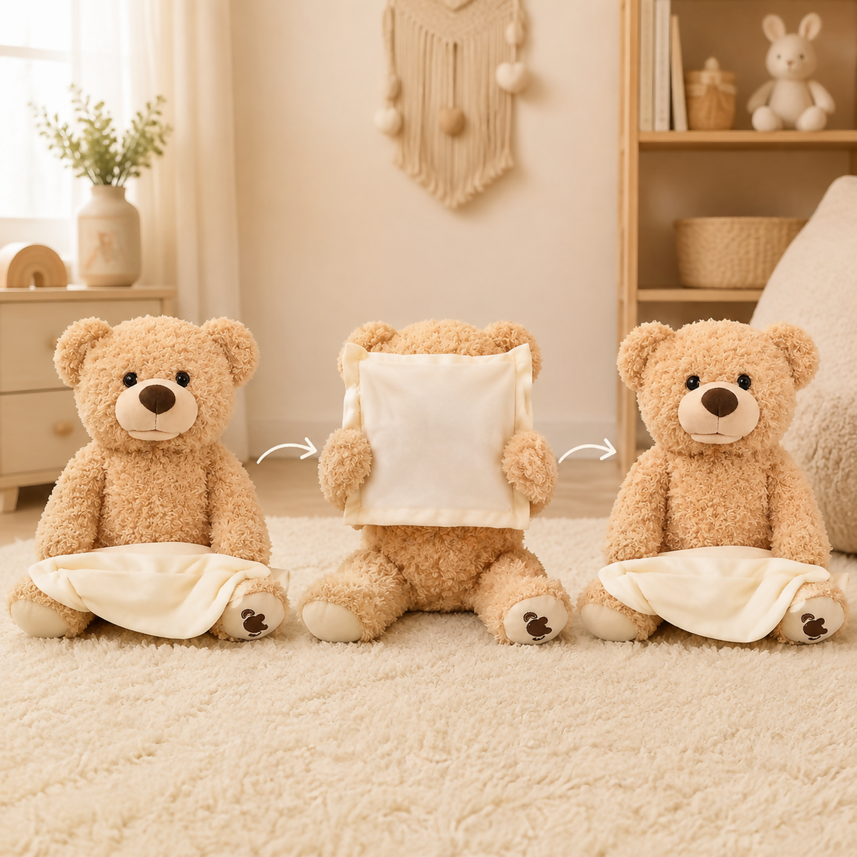 Interactive Peekaboo Teddy Bear 🧸