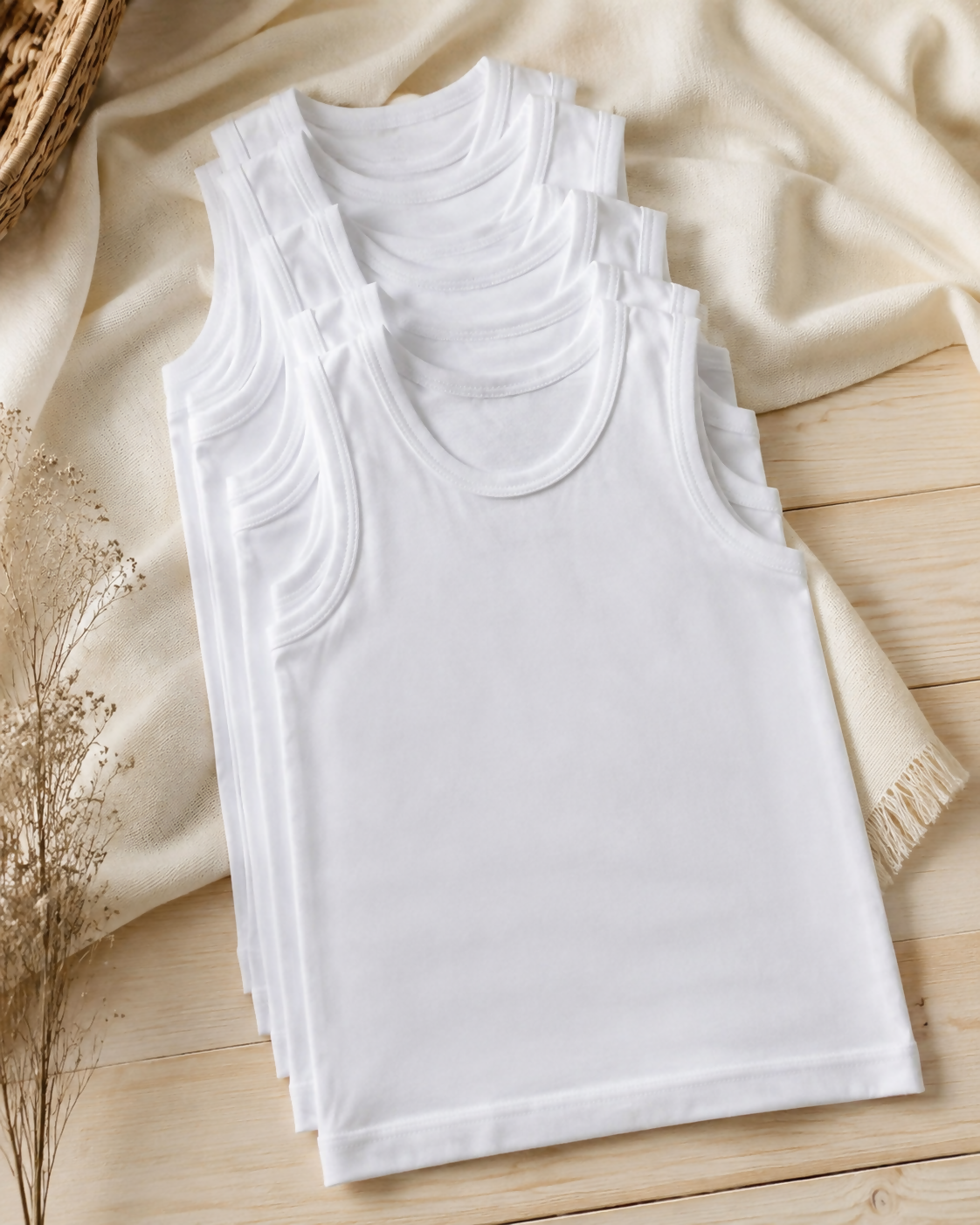 100% Cotton Boys’ Tank Undershirt