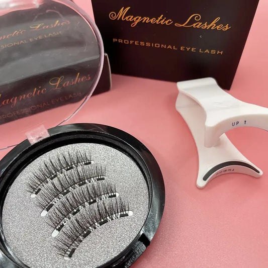 Magnetic False Eyelashes with Tweezers – Easy Glam, No Glue Needed