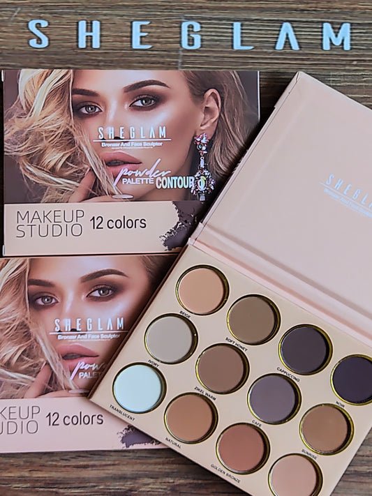 SHEGLAM Makeup Studio 12 Colors Eyeshadow Palette