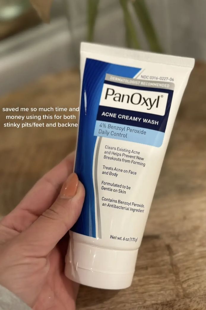 PanOxyl Acne Creamy Wash – 4% Benzoyl Peroxide (Daily Control) (120 g)