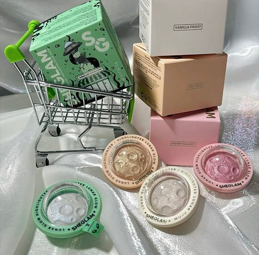 SHEGLAM Lunar Glow Highlighter – Radiance Beyond the Stars