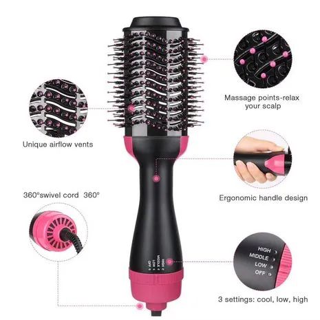 Hair Blower Brush – Dry, Style & Shine in One Step