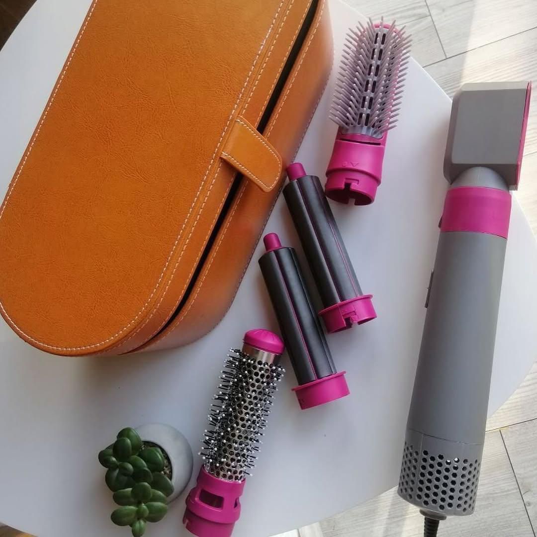 5-in-1 Hot Air Hair Dryer & Styler Tool Set – Dry, Curl, Straighten & Volumize in One