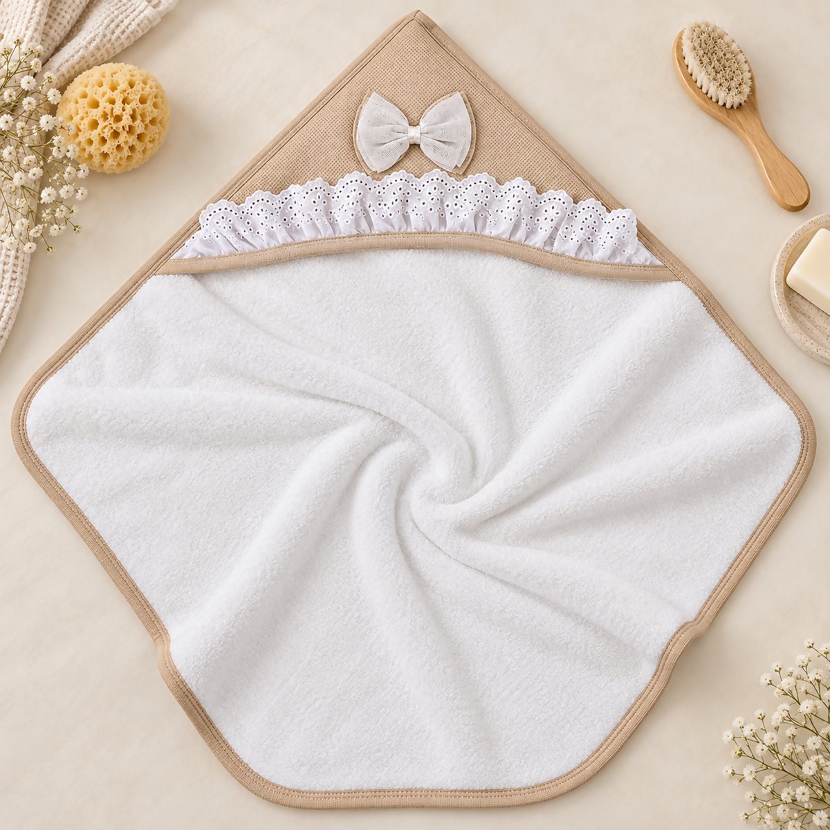 Turkish Hooded Baby Bath Towel