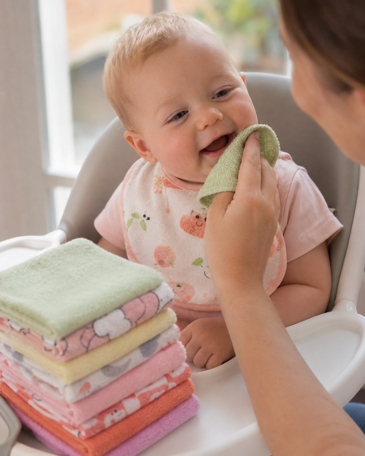Double-Sided Baby Washcloths – 8 Pieces