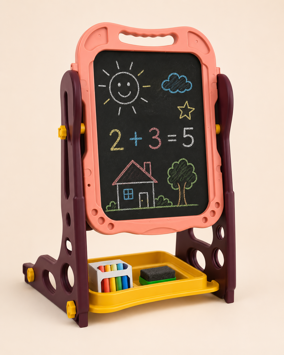 54-Piece Double-Sided Magnetic Drawing Board for Kids
