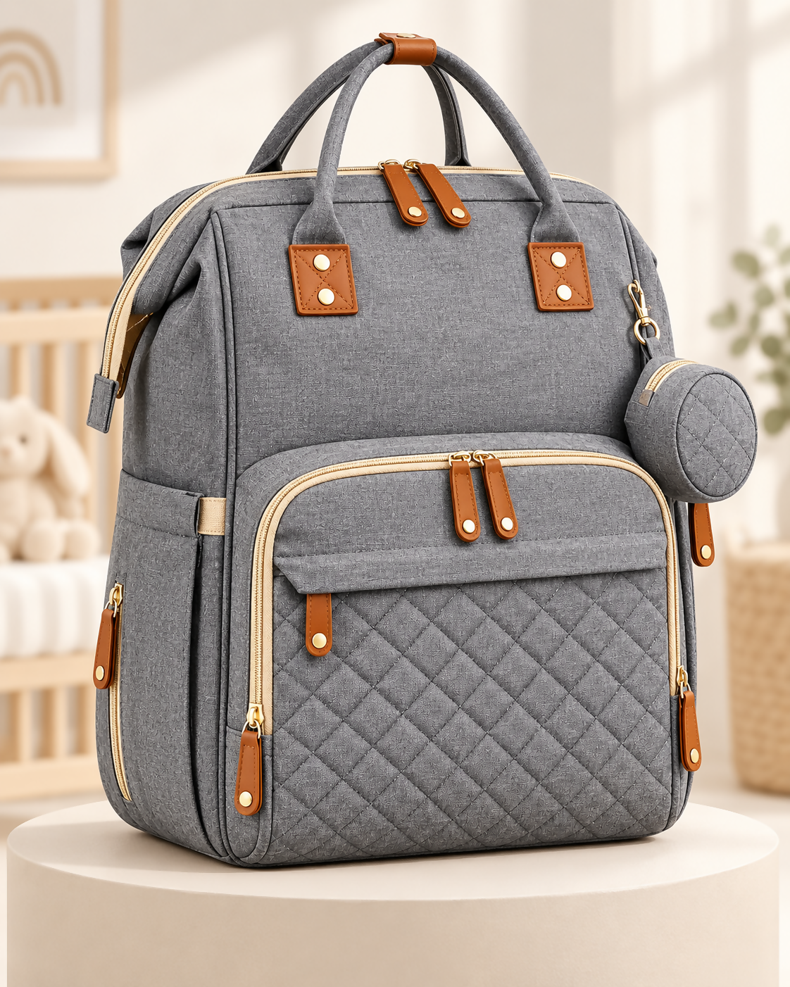 Large-Capacity Baby Diaper Backpack