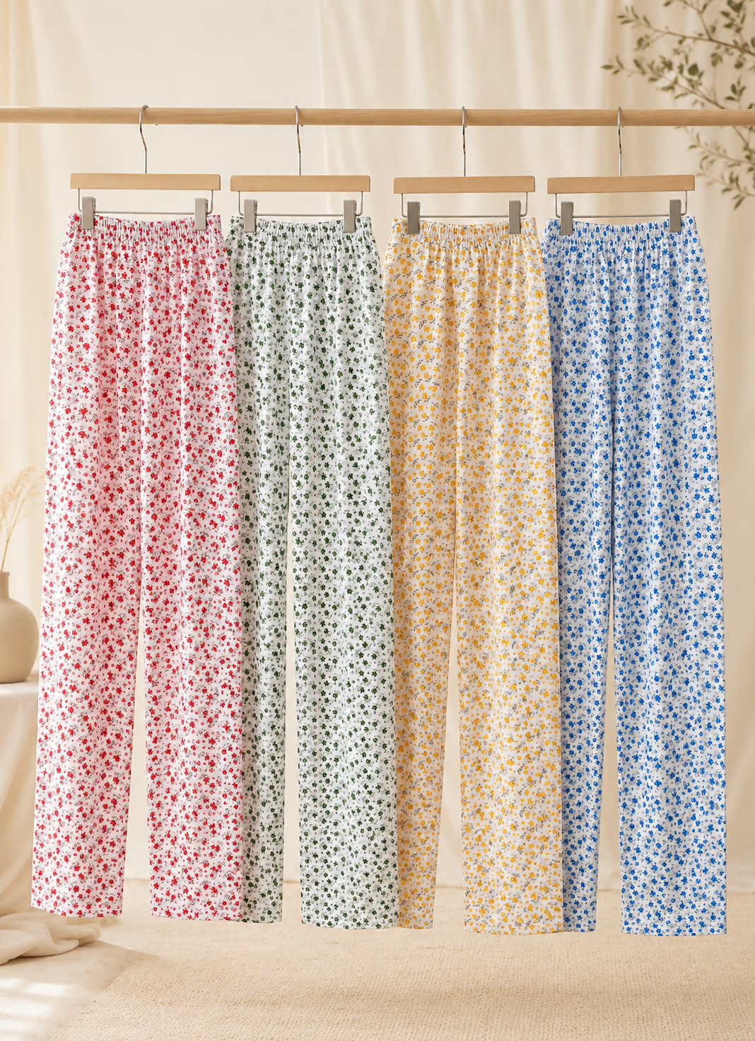 Women’s Floral Cotton Lounge Pants