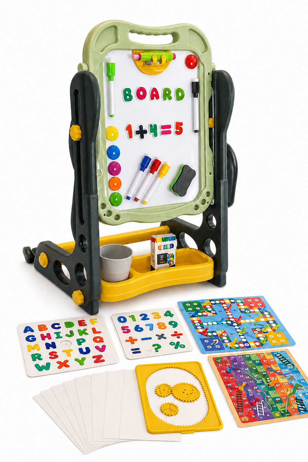 54-Piece Double-Sided Magnetic Drawing Board for Kids